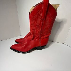 Red Capezio Cowboy Boots